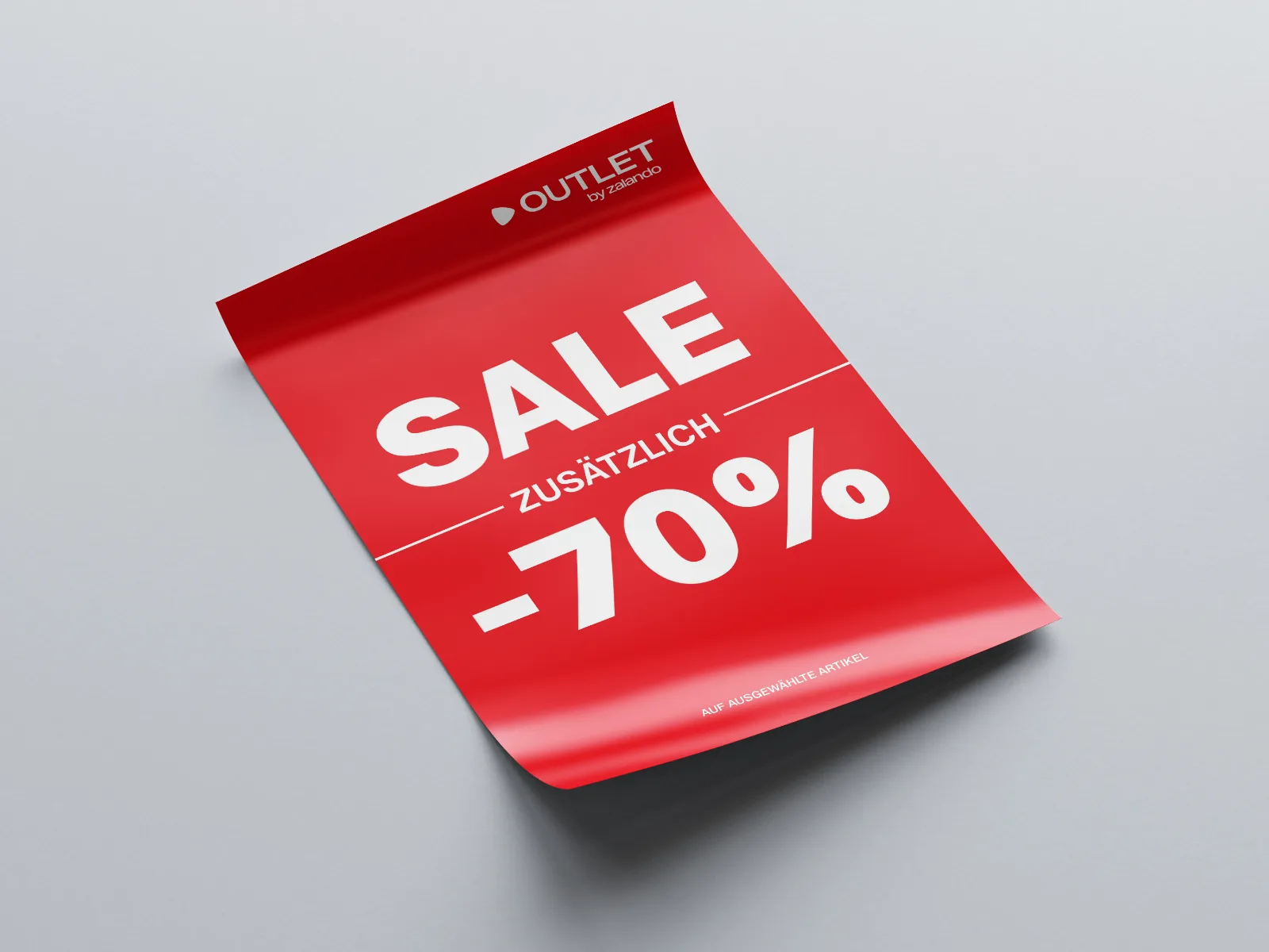 Postermockup der Zalando Outlet Kampagne